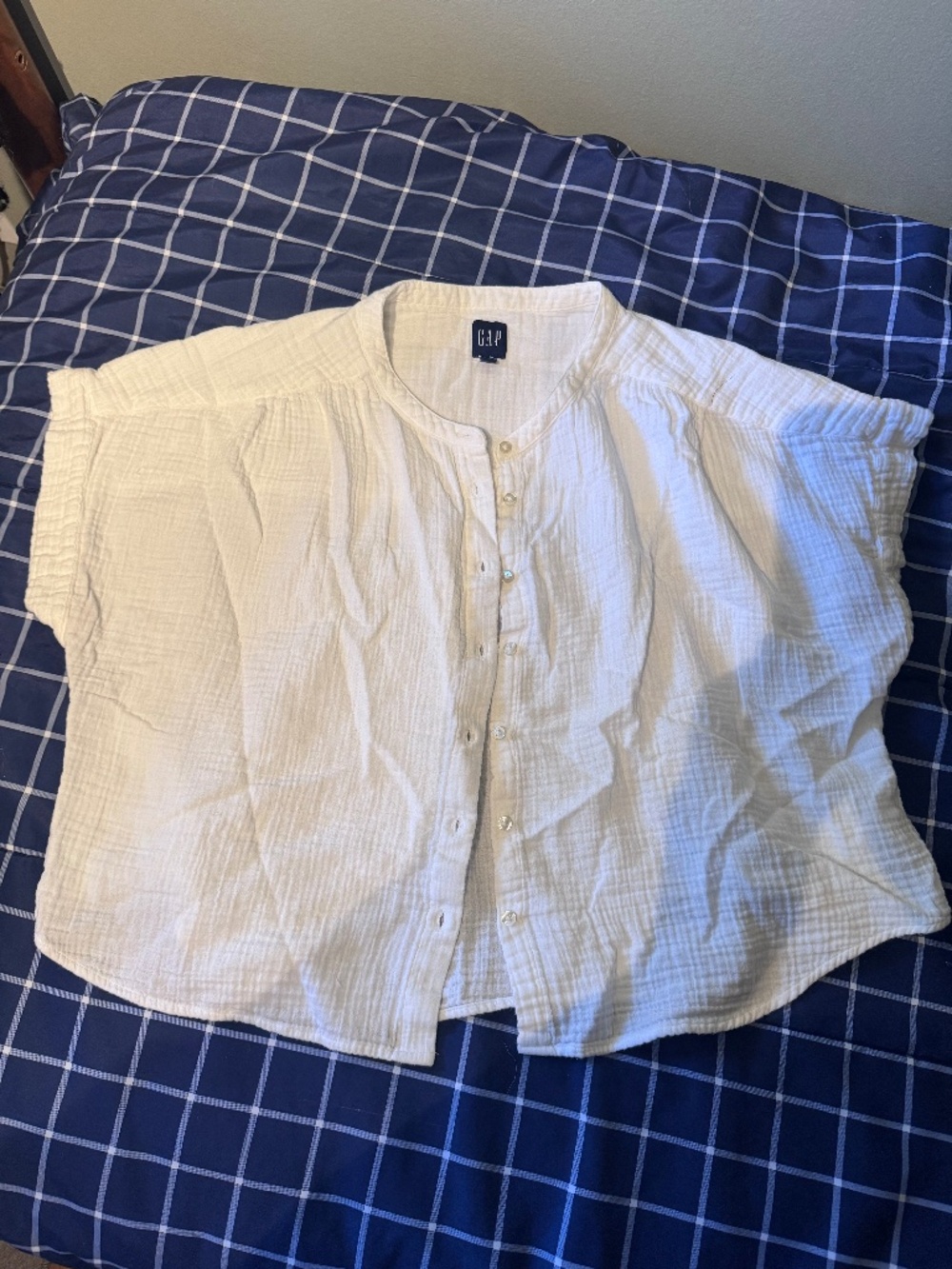 Gap Gauze White Top L